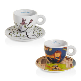 Illy Art Collection Biennale 2022 set 2 cappuccino cups by Baeza & Vicuña​